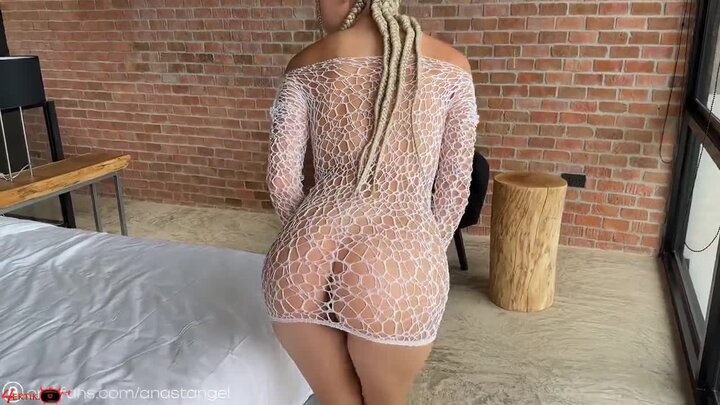 Hot Blonde With Braids Loves To Fuck In All Poses Cum On Her Big Tits