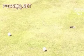 The golf game ended with a stormy fuck