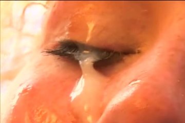 The blonde was roughly shoved away, and even finished off