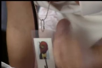 Hot nurse examines a guy