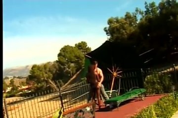 A black woman pleasuring a guy in the sun