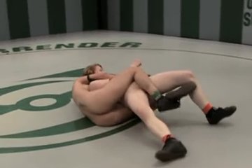 Athletic lesbians light up in the arena