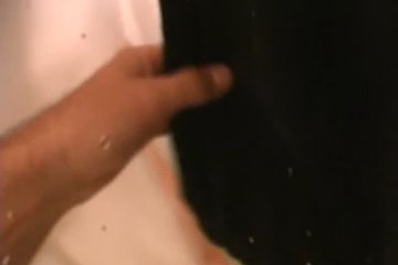 Pretty woman always washes her holes before fucking