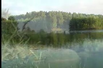The Russian couple feels good on the river