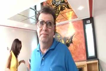 Two guys seduce a brunette