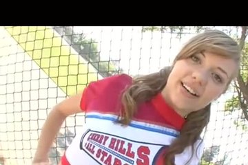 She was just supporting the same team as the guy