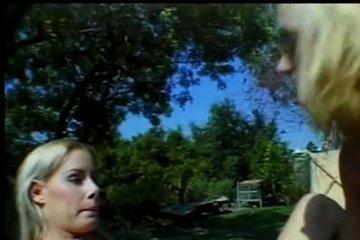 Lesbians have fun in nature