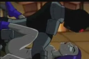 An alien fucks his companion hard with a huge bolt