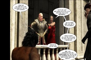 Sex comic of a depraved couple wildly having sex