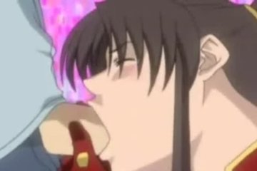 Handsome guy jerks off a busty slut fragrant bosom