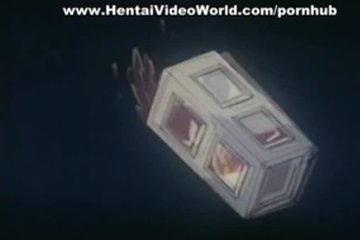 Dark-haired hentai girl sucks a very long dick