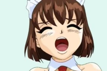 A man with glasses fucks a hentai beauty with a dick in his mouth