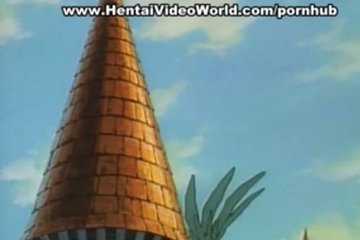 Pretty hentai girl gets a big dick in her bosom