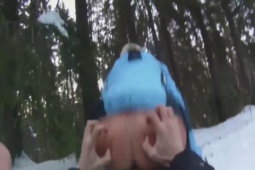 Winter porn with a cute unfamiliar girl