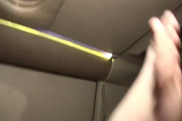 Depraved girls have fun in a limo