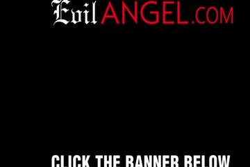 Lustful brown-haired woman saddles a big dick