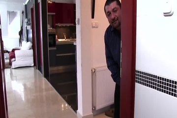 Mature blonde seduces a neighbor