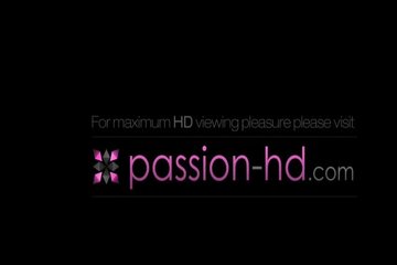 Slender brunette pleasuring a big dick