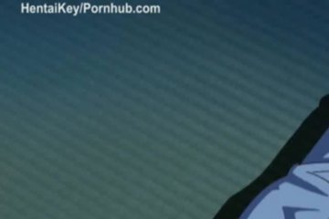 Beautiful girls treat a hentai guy with a blowjob before sex