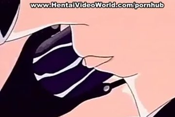 Hentai man watches lesbian sex of girls