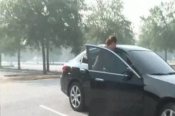The girl took off her clothes to please the athletes on the playground