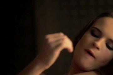 Sexy brunette gently brings herself to orgasm