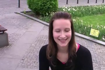 Brunette girl from street fucked in toilet
