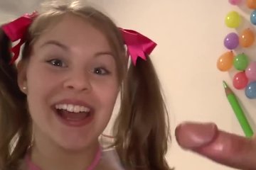 School girl enjoying ganged up fuck