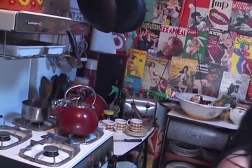 Horny milf took hard cock in her pussy and ass