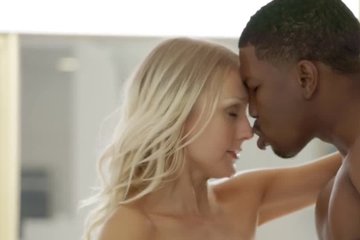 Black dick gets a taste of juicy tight white pussy