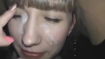 The best collection of amateur cumshots on the faces of beauties