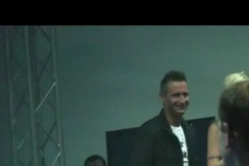 Striptease from a blonde