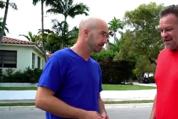 Two young girls suck adult cocks by a male