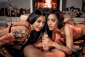 Spring madness of two horny girlfriends